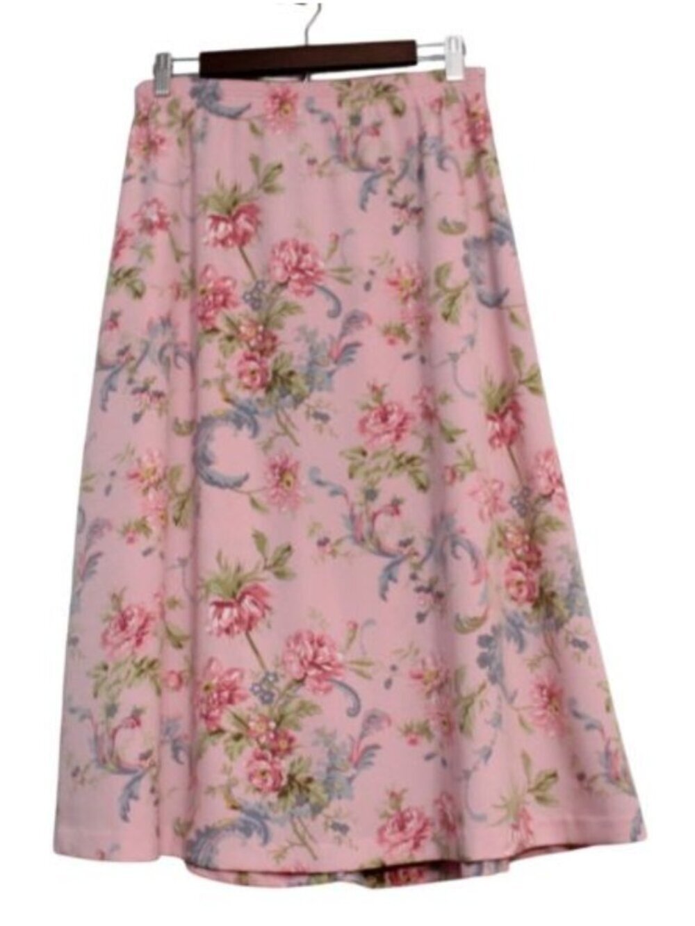 Vintage Floral Skirt XS Pastel Feminine Cottagecore Grandma Whimsical Pockets